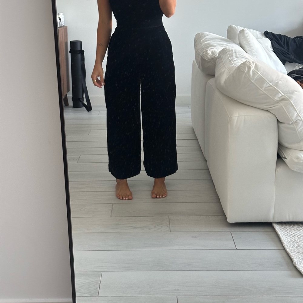 J. Crew Black Wide Leg Jumpsuit